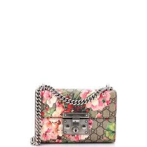 Gucci Padlock Shoulder Bag Blooms Print #253681G79B